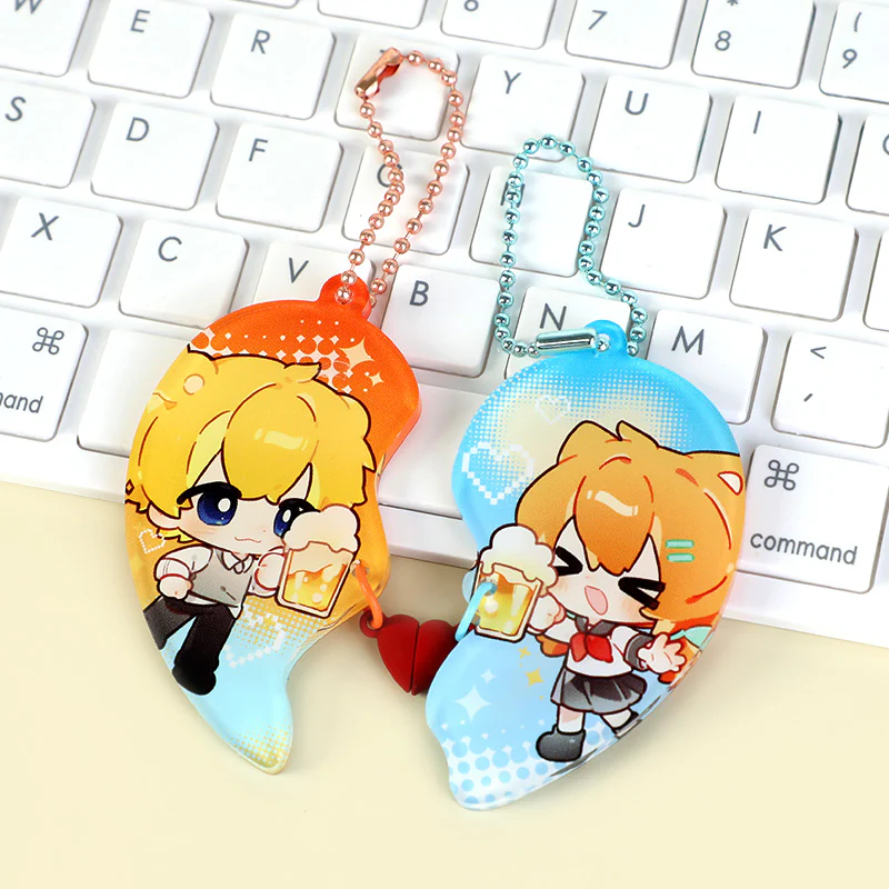 Custom Acrylic Heart-connect Magnetic Keychain - Image 5