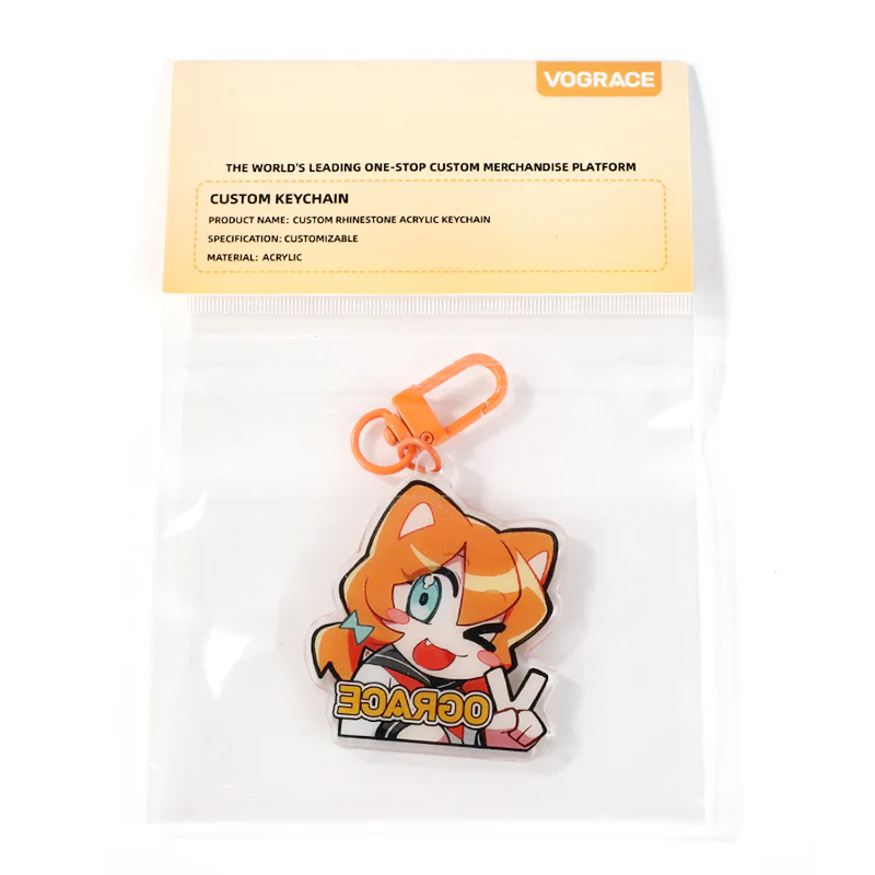 Custom Acrylic Rhinestone Keychain - Image 14